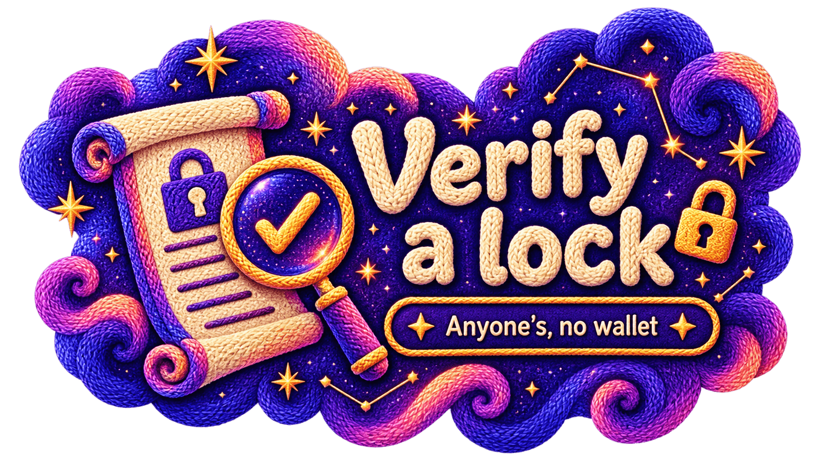 Verify a lock — anyone's, no wallet