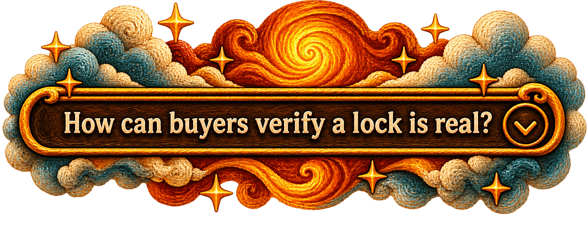How can buyers verify a lock is real?